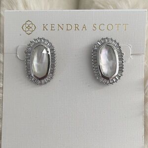 Kendra Scott Iridescent Silver Earrings